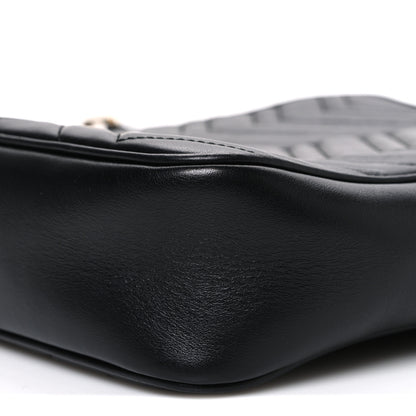 Gucci Calfskin Matelasse GG Marmont Travel Bag Black 10 of 10