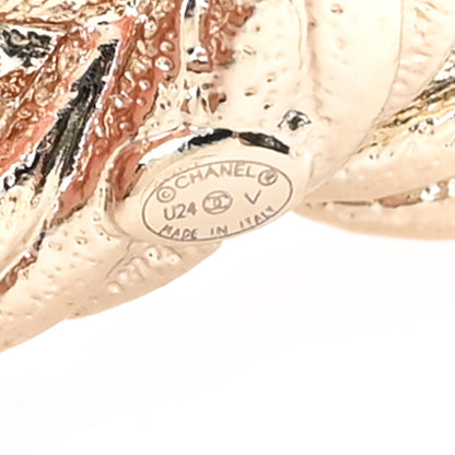 Chanel Twisted CC Brooch Light Gold 3 of 3