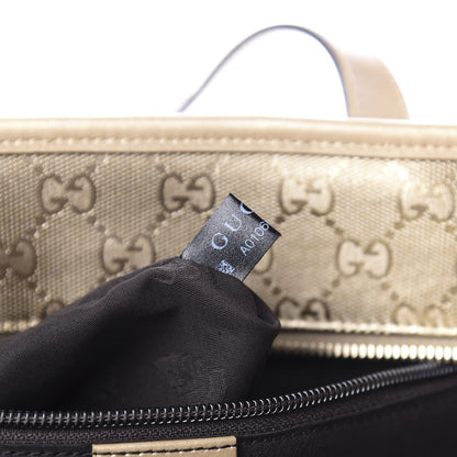 Gucci Imprime Monogram Medium Zippered Shopping Tote Champagne 8 of 11