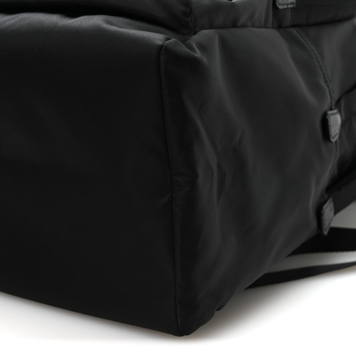 Re-Nylon Saffiano Zip Backpack Black