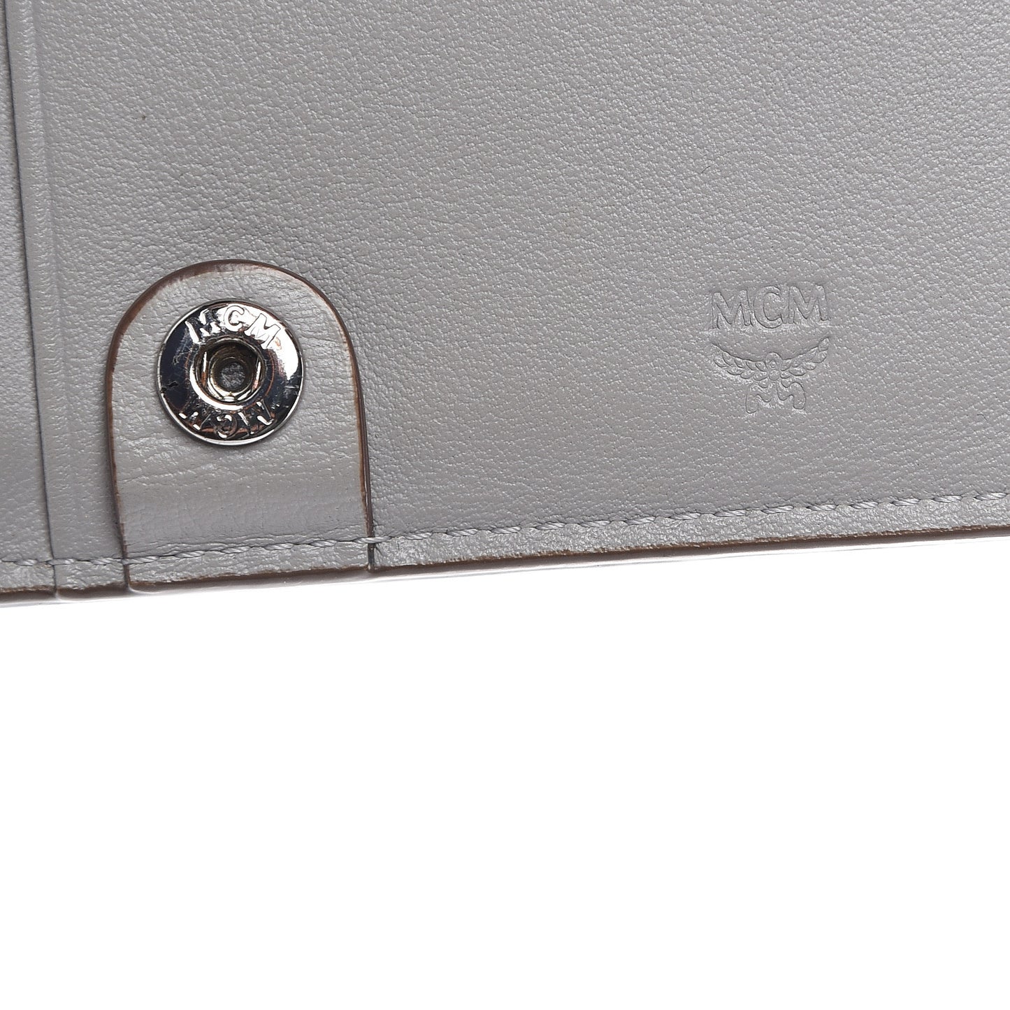 Calfskin Ottomar Large Klara Two Fold Wallet Dove