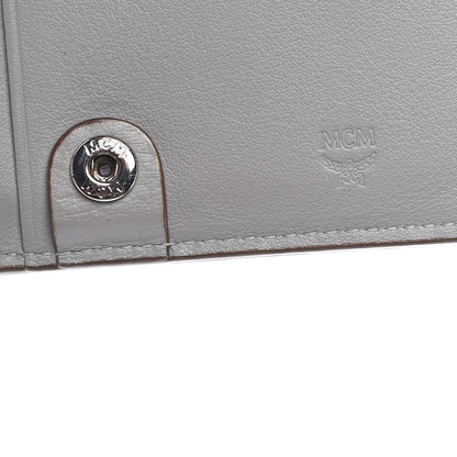MCM Calfskin Ottomar Large Klara Two Fold Wallet Dove 5 of 5
