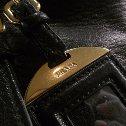 Prada Vitello Daino Satchel Black 8 of 12