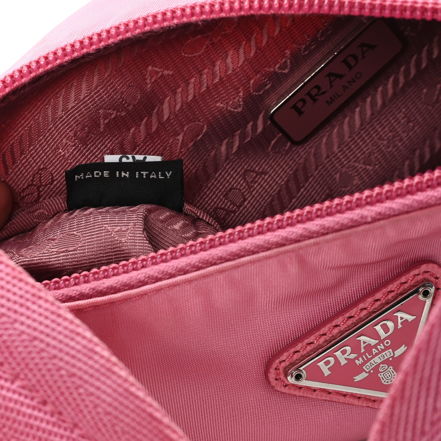 Prada Tessuto Nylon Mini Re-Edition 2000 Bag Begonia 7 of 11