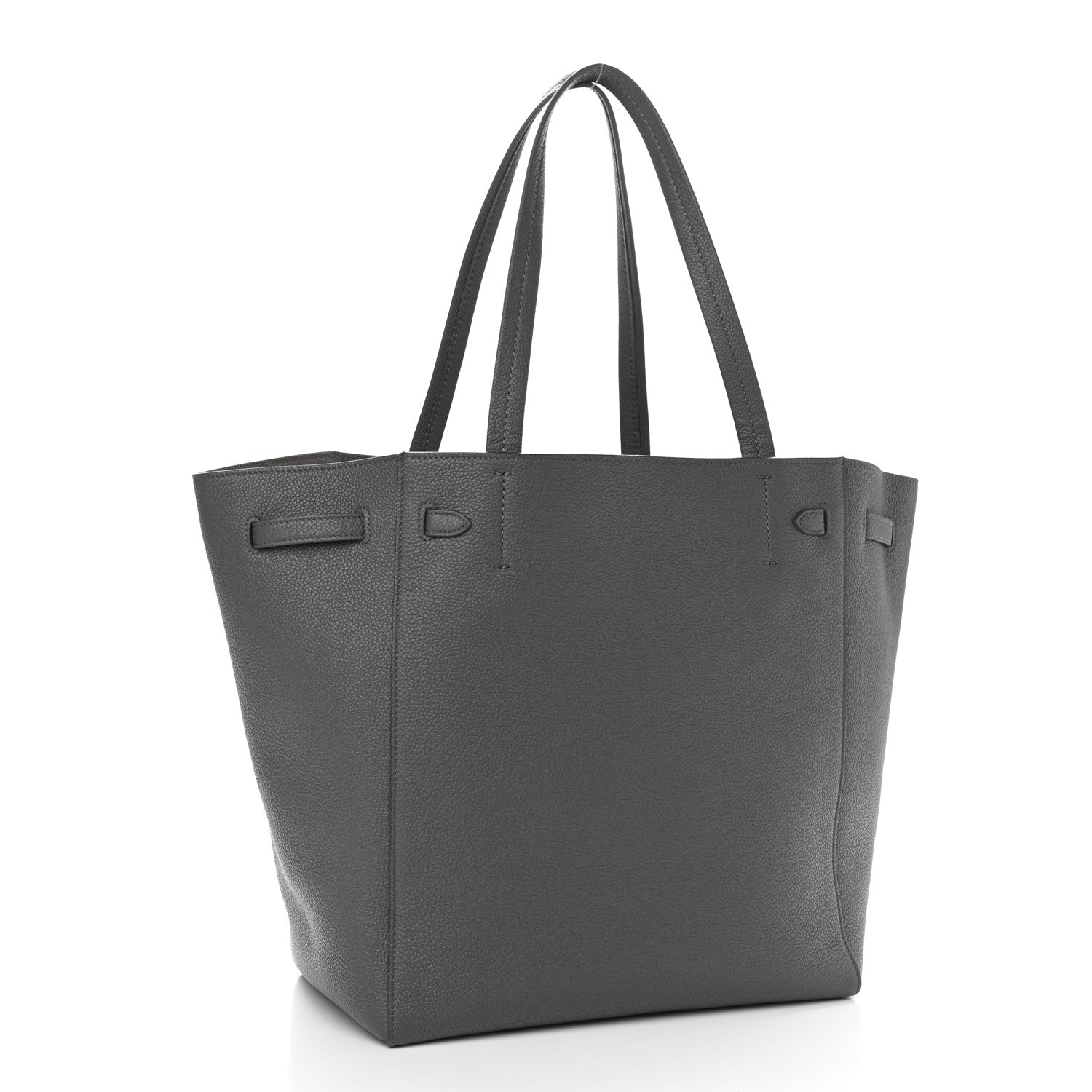 Celine Soft Grained Calfskin Small Belt Cabas Phantom Grey 3 of 11