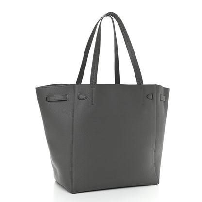 Celine Soft Grained Calfskin Small Belt Cabas Phantom Grey 3 of 11