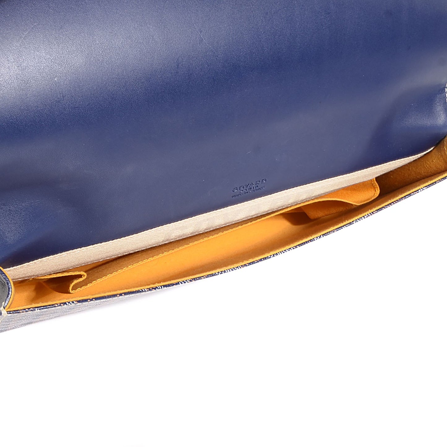 Goyardine Monte Carlo Bois Clutch Blue