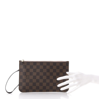 Louis Vuitton Damier Ebene Neverfull MM GM Pochette Rose Ballerine 2 of 10