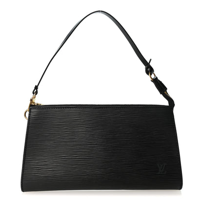 Louis Vuitton Epi Pochette Accessories 24 Black 1 of 10