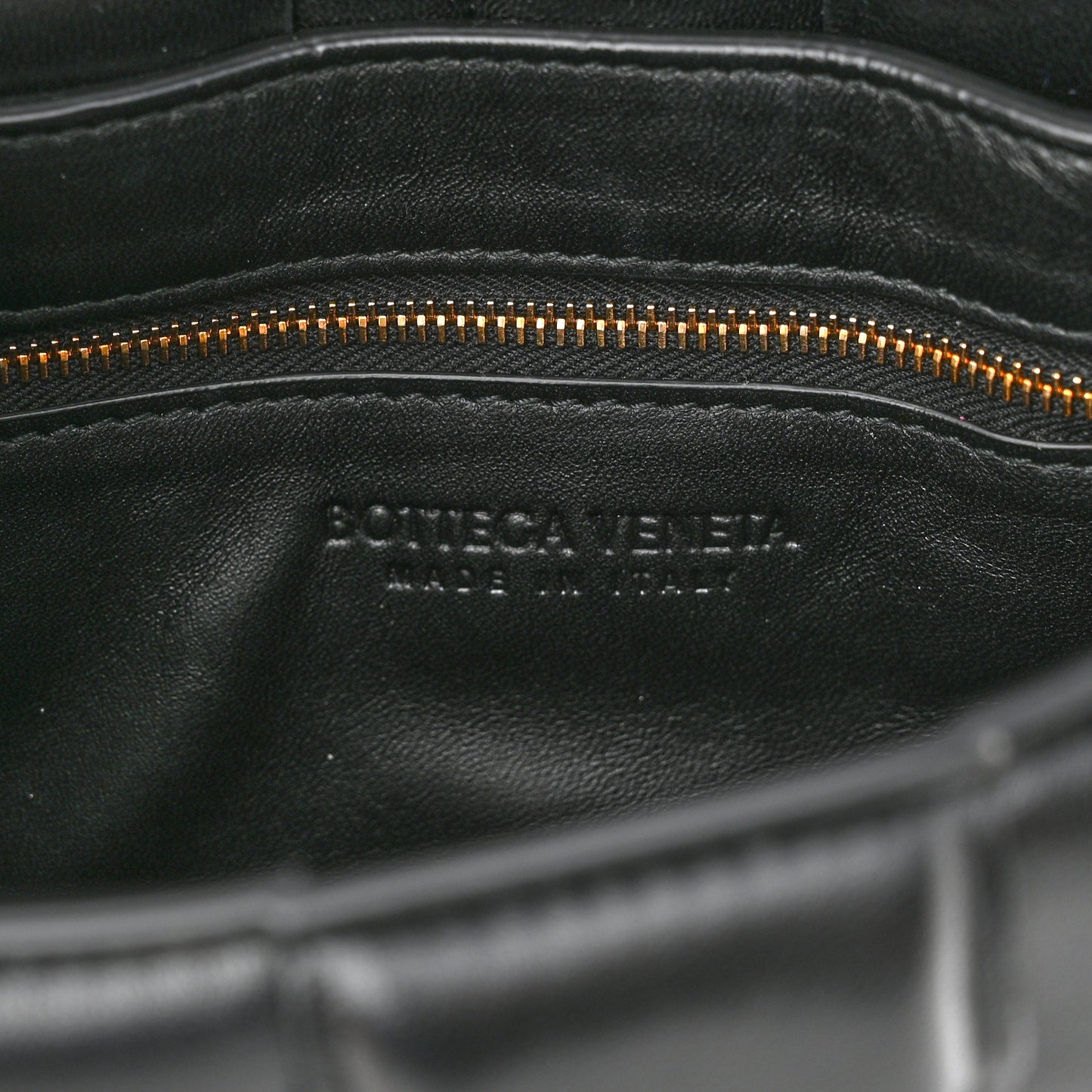 Nappa Maxi Intreccio Padded Cassette Crossbody Bag Black