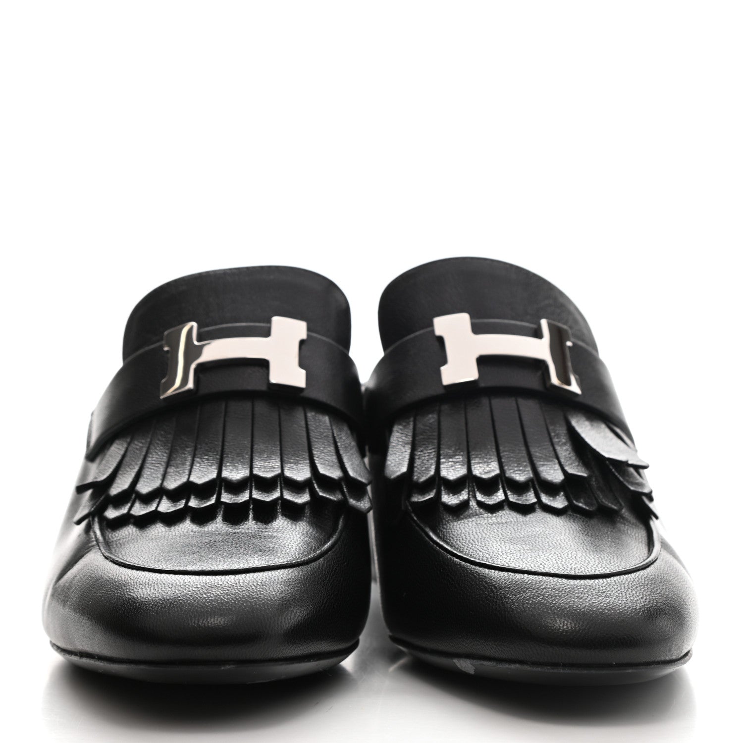 Hermes Goatskin Tuileries Mules 37 Black 2 of 13