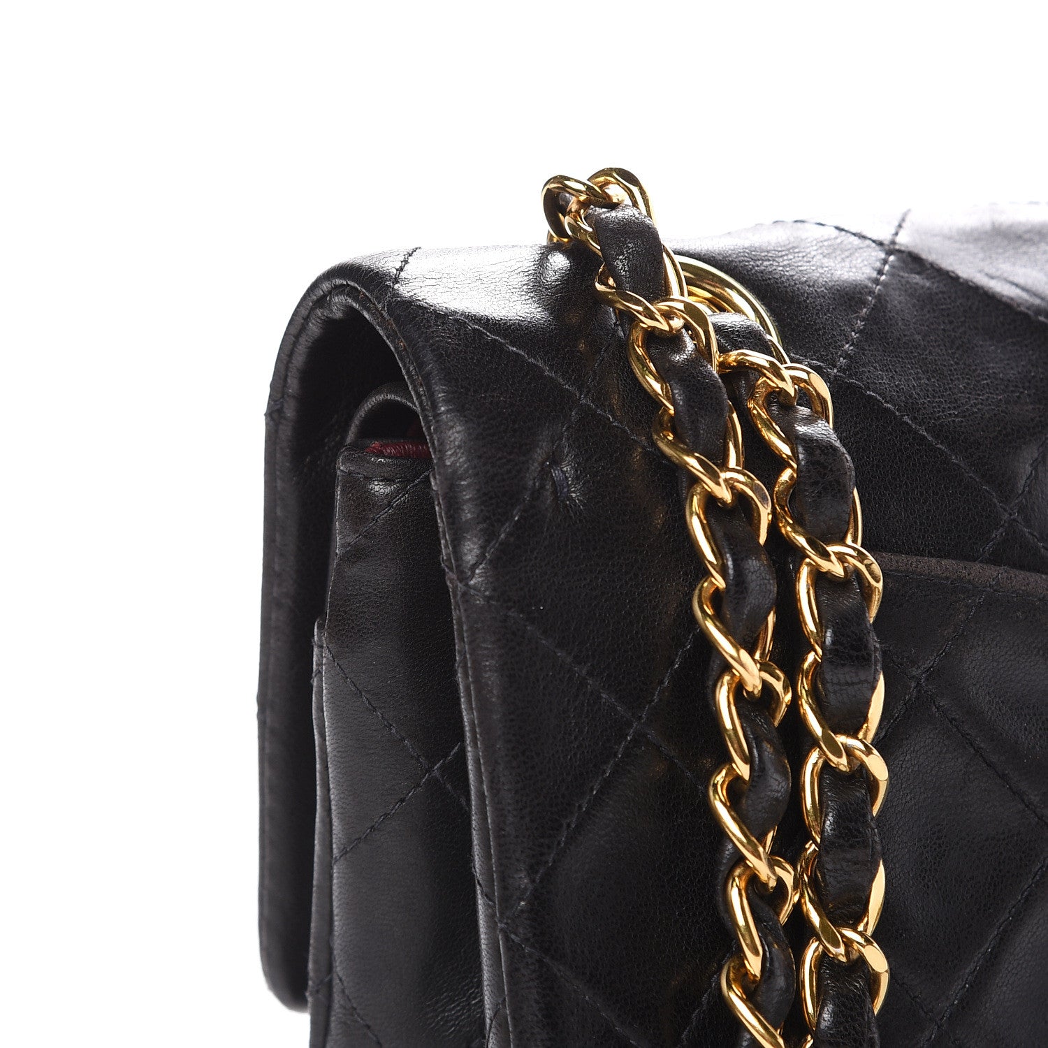 Chanel Lambskin Quilted Small Double Flap Black 20 of 22