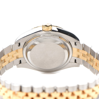 Rolex Stainless Steel 18K Yellow Gold 28mm Oyster Perpetual Datejust Watch Champagne Roman 279173 4 of 5