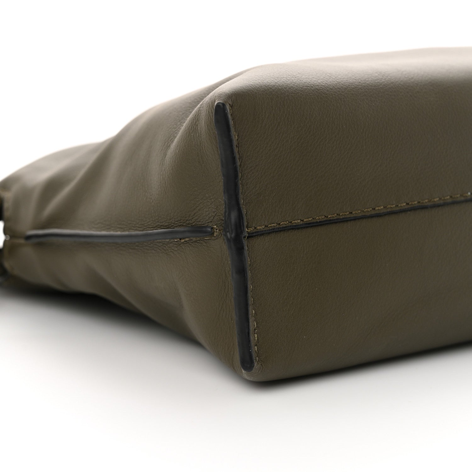 Loewe Calfskin Mini Flamenco Knot Clutch Vintage Khaki 8 of 11