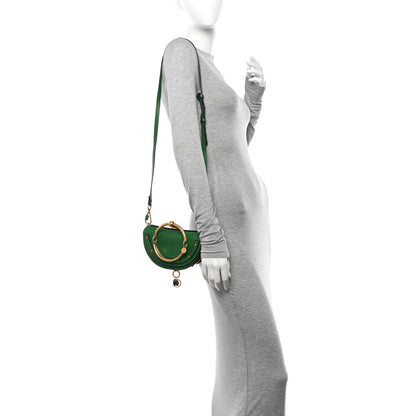 Chloe Calfskin Small Nile Bracelet Minaudiere Bag Deep Pine 3 of 9