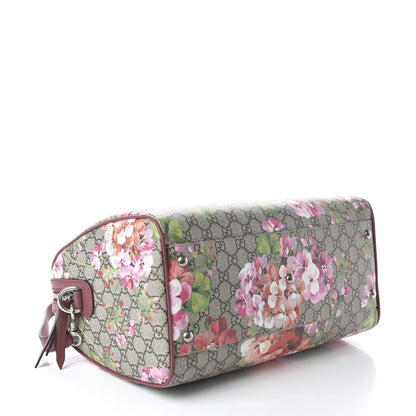 Gucci GG Supreme Monogram Blooms Medium Boston Beige Multicolor Dry Rose 4 of 10