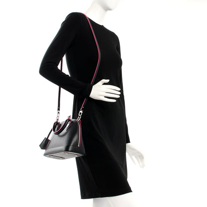 Louis Vuitton Epi Alma BB Black Hot Pink 2 of 8