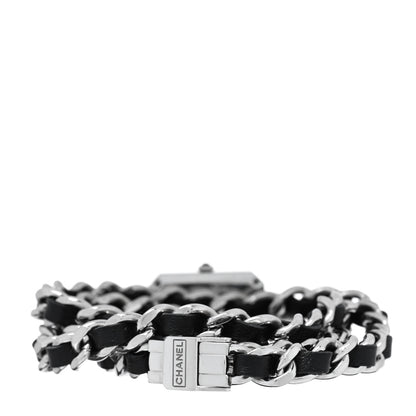 Chanel Stainless Steel Lambskin 16mm Premiere Rock Triple Row Quartz Watch Black 3 of 5