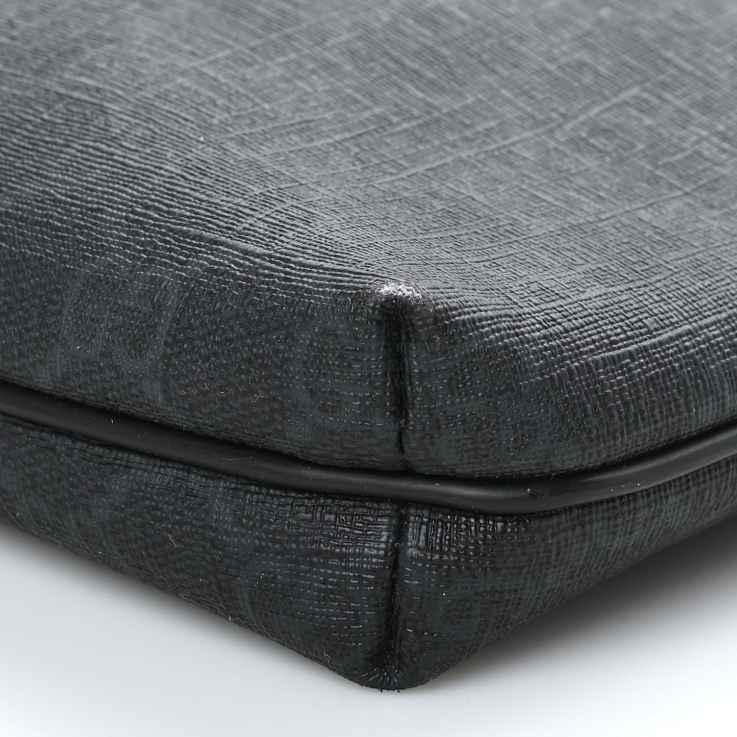 GG Supreme Monogram Crossbody Messenger Bag Black Grey