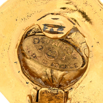 Chanel Round CC Clip On Earrings Gold 4 of 15