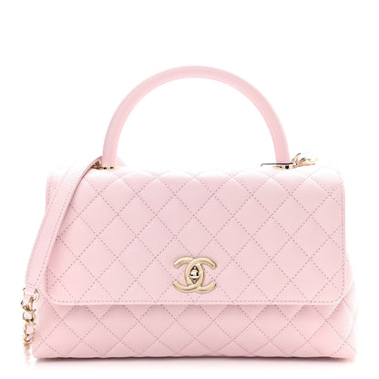 Chanel Caviar Quilted Small Coco Handle Flap Light Pink 1 of 9