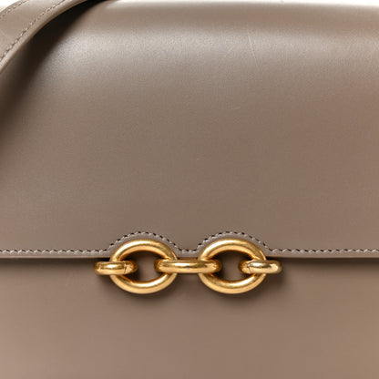Saint Laurent Smooth Calfskin Le Maillon Satchel Greyish Brown 8 of 10