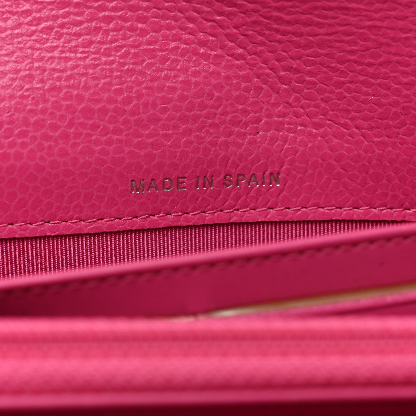 Caviar Quilted Large Gusset Flap Wallet Pink