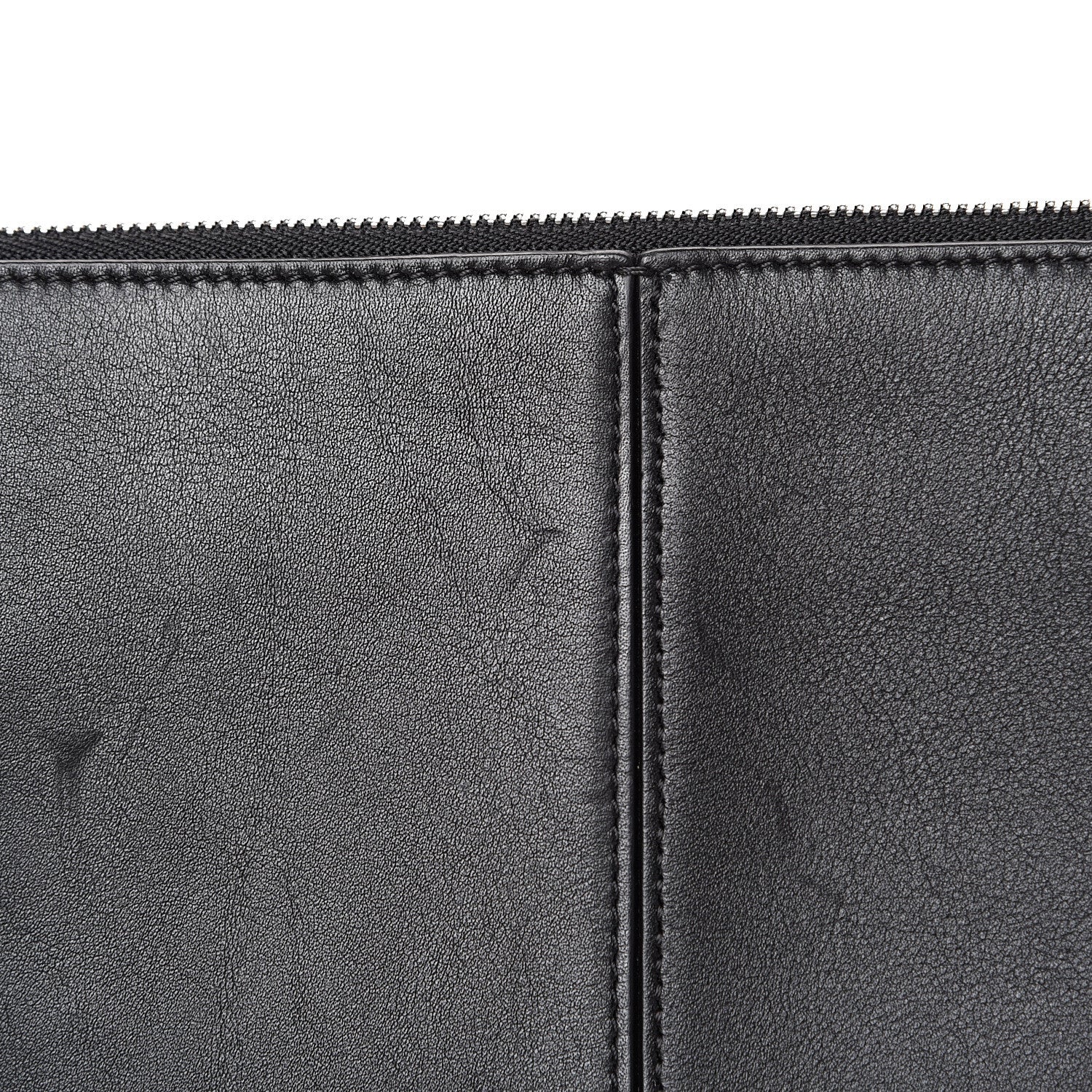 Celine Supple Natural Calfskin Tri-Fold Clutch Black 12 of 13