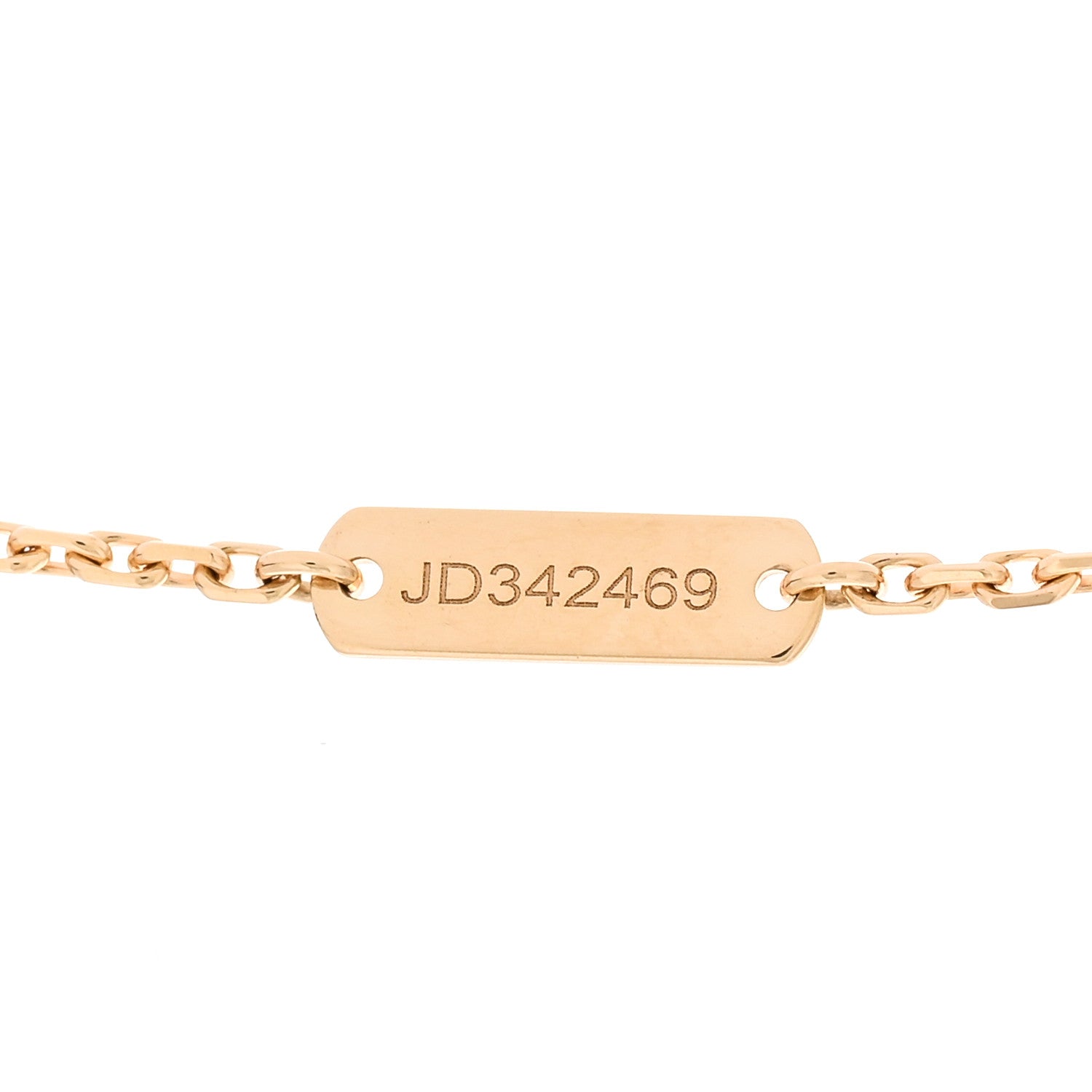 Van Cleef & Arpels 18K Yellow Gold Mother of Pearl Vintage Alhambra Pendant Necklace 5 of 7
