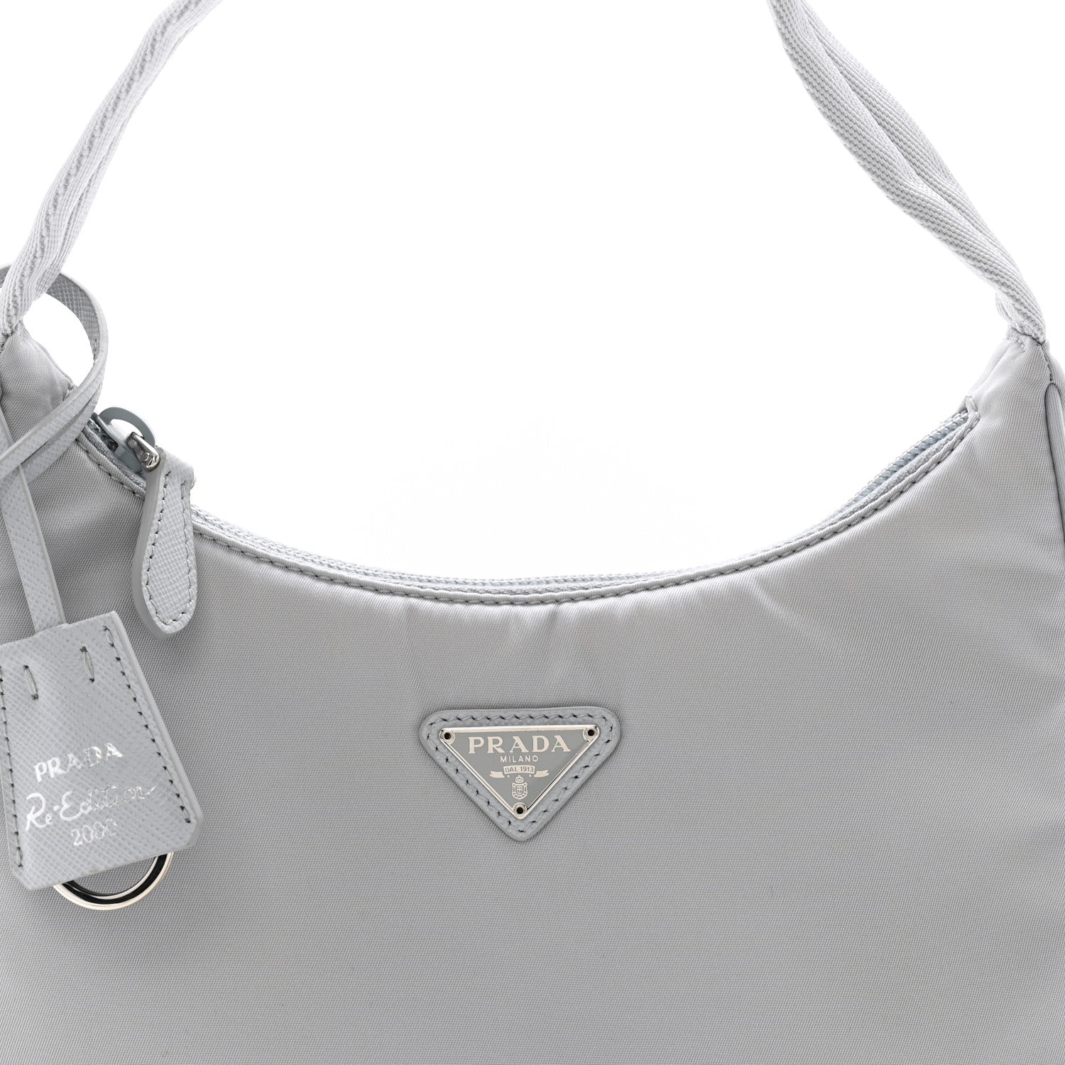 Prada Tessuto Nylon Mini Re-Edition 2000 Bag Fiordaliso 8 of 10