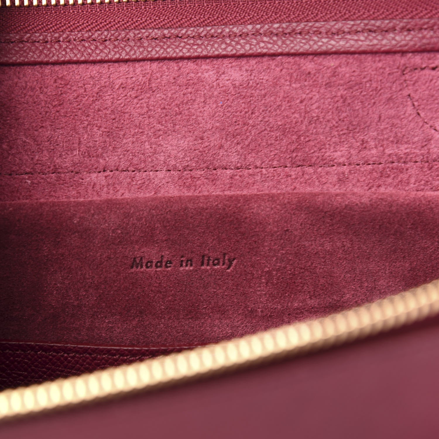 Celine Grained Calfskin Micro Belt Bag Plum 5 of 9