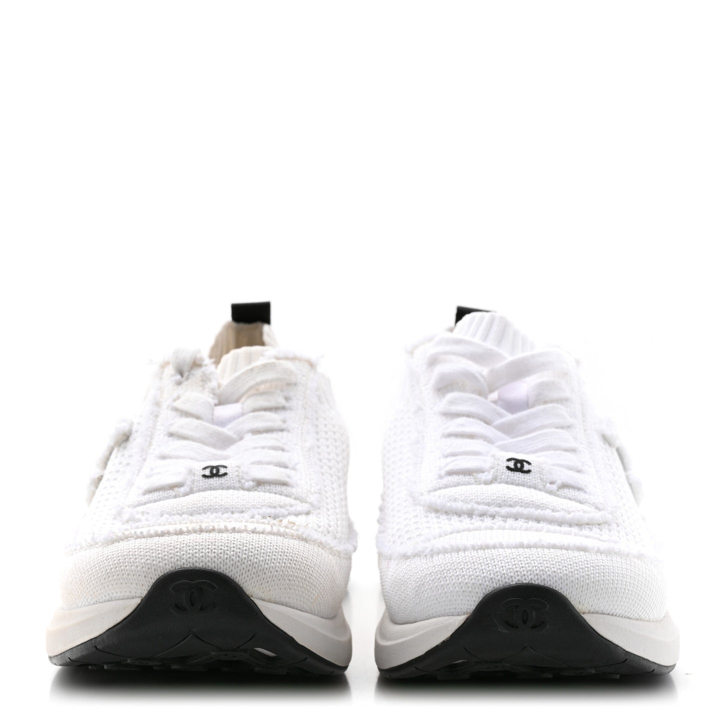 Fabric Logo Sneakers 36.5 White