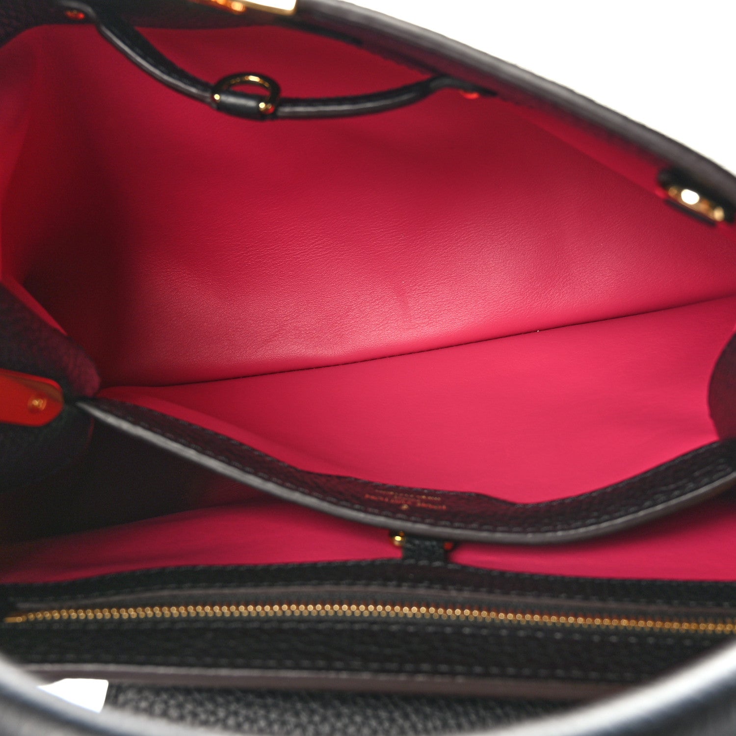 Louis Vuitton Taurillon Capucines PM Black 5 of 10