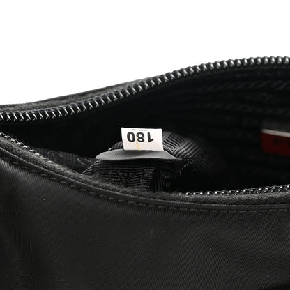 Prada Tessuto Nylon Saffiano Lunar New Year Mini Re-Edition 2000 Bag Black Fuoco 8 of 13