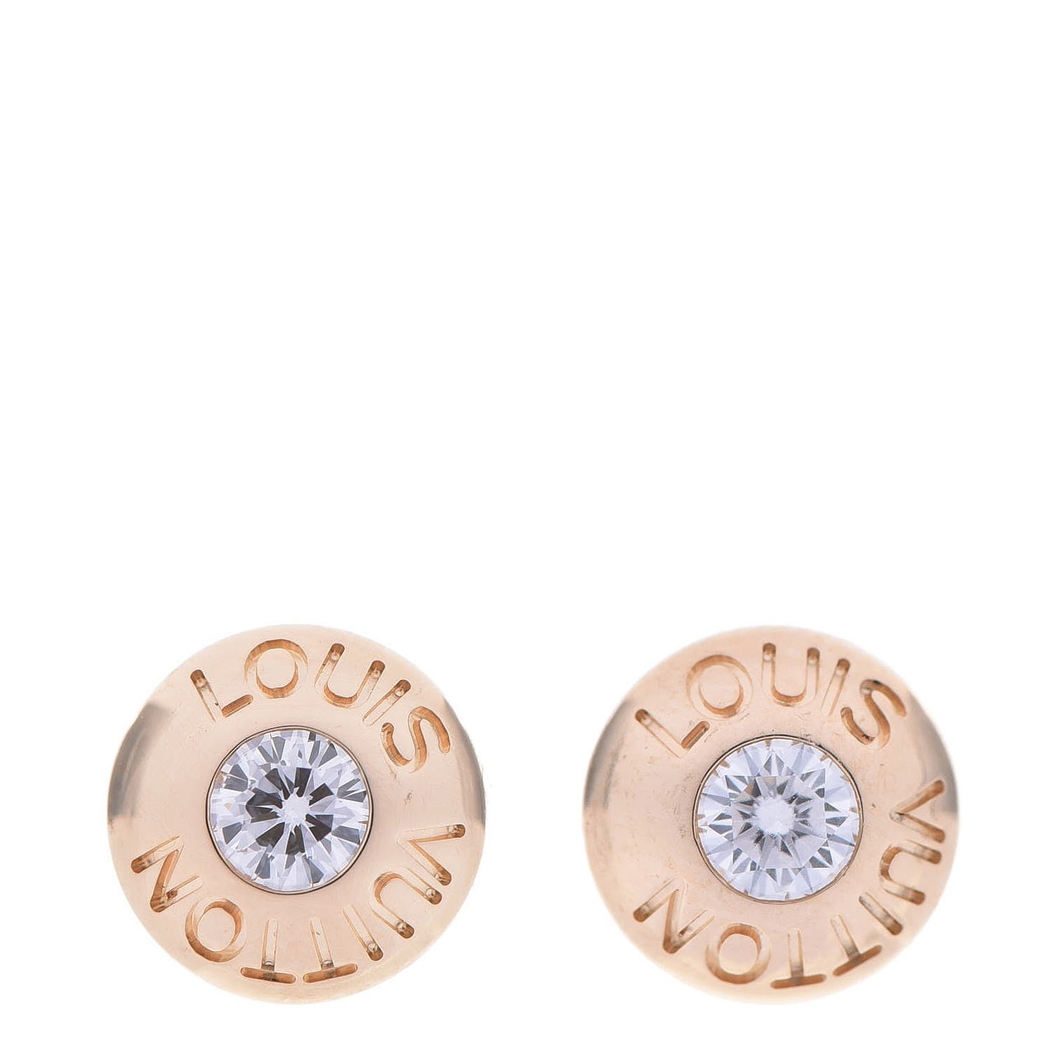 Louis Vuitton 18K Yellow Gold Diamond Clous Ear Studs Earrings 1 of 4