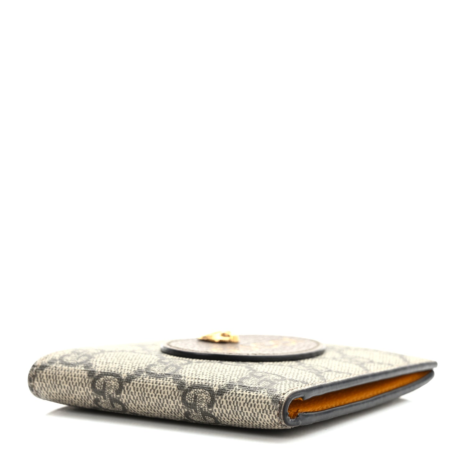 Gucci GG Supreme Monogram Neo Vintage Bi-Fold Wallet Beige Crop New Acero 4 of 7