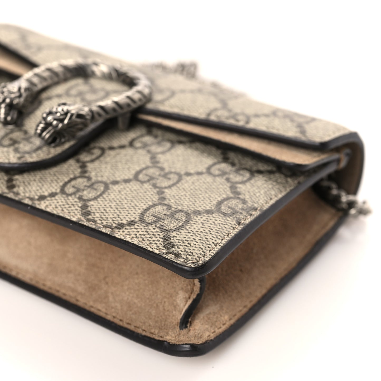 GG Supreme Monogram Super Mini Dionysus Shoulder Bag Taupe