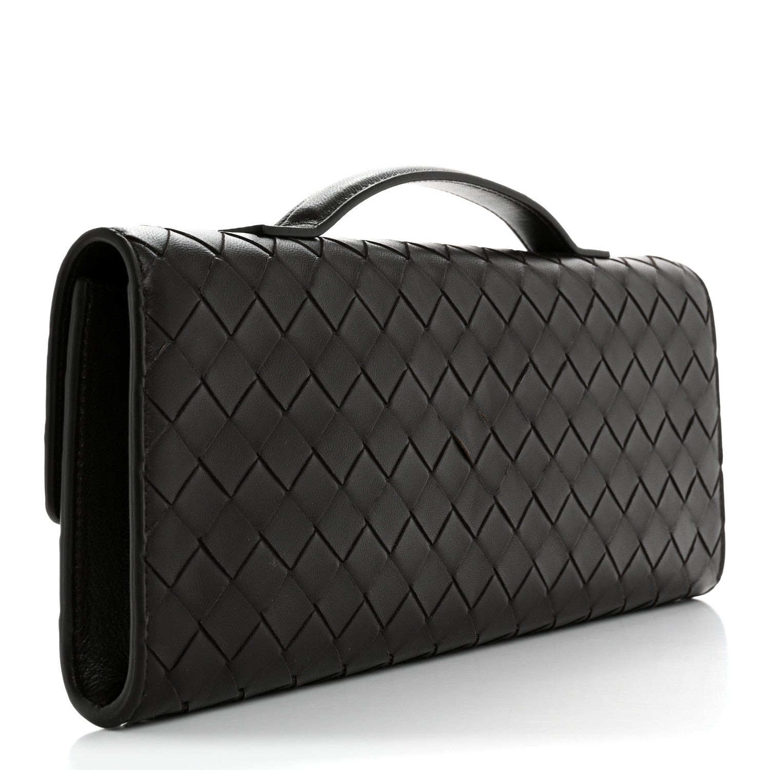 Bottega Veneta Nappa Intrecciato Long Andiamo Top Handle Clutch Fondant 3 of 10