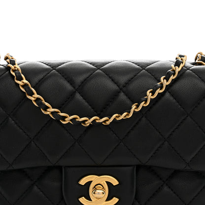 Chanel Lambskin Quilted Mini Rectangular Pearl Crush Flap Black 8 of 10