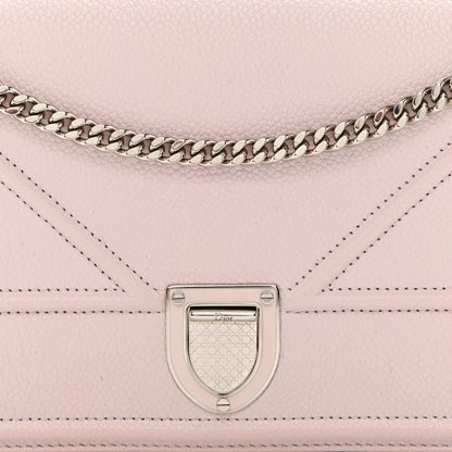 Christian Dior Grained Calfskin Large Diorama Croisiere Chain Wallet Light Pink 8 of 9
