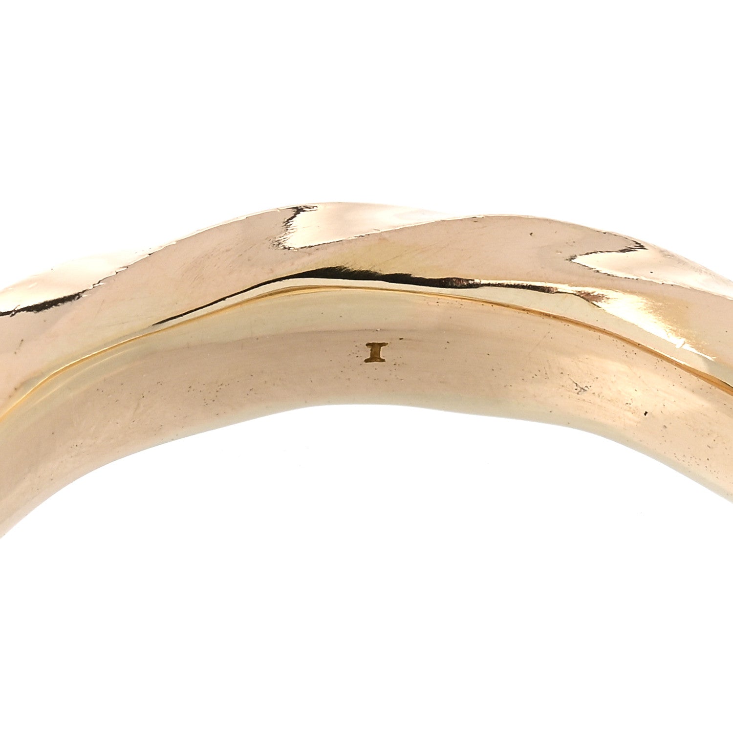 David Yurman 18K Yellow Gold 4mm Cable Edge Band Ring 51 5.75 5 of 5