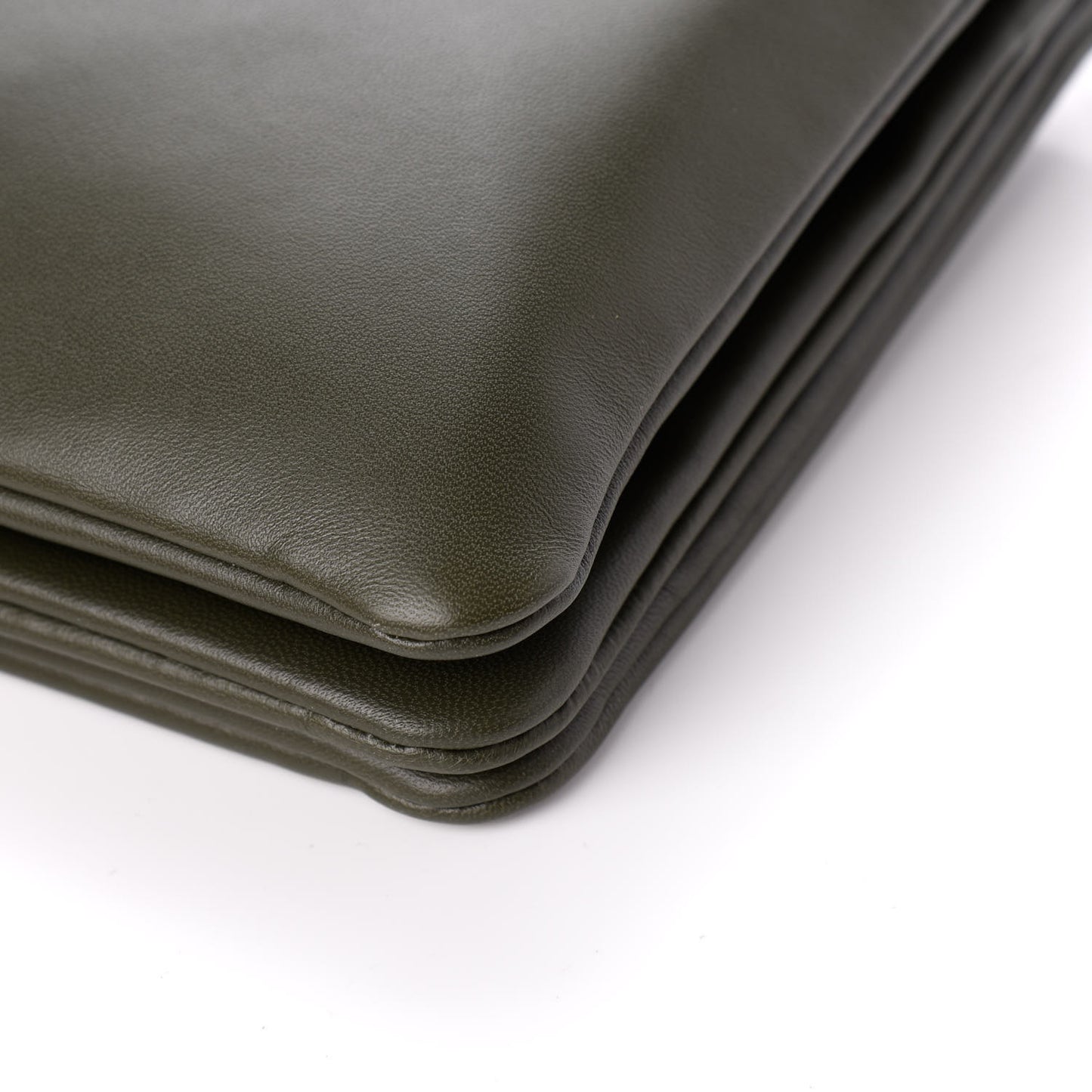 Lambskin Large Trio Crossbody Bag Army Green