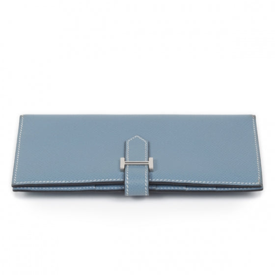 Epsom Leather Bearn Wallet Blue Jean
