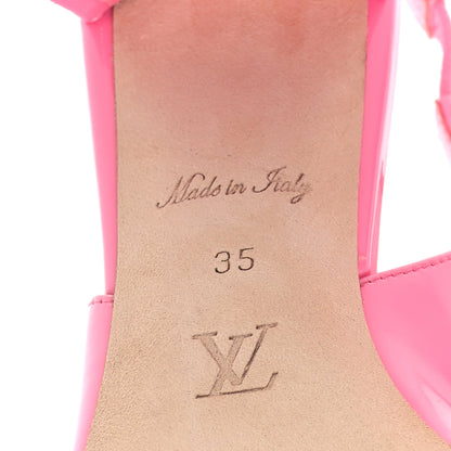 Louis Vuitton Patent Calfskin Shake Slingback Pumps 37.5 Pink 35 Pink 7 of 8