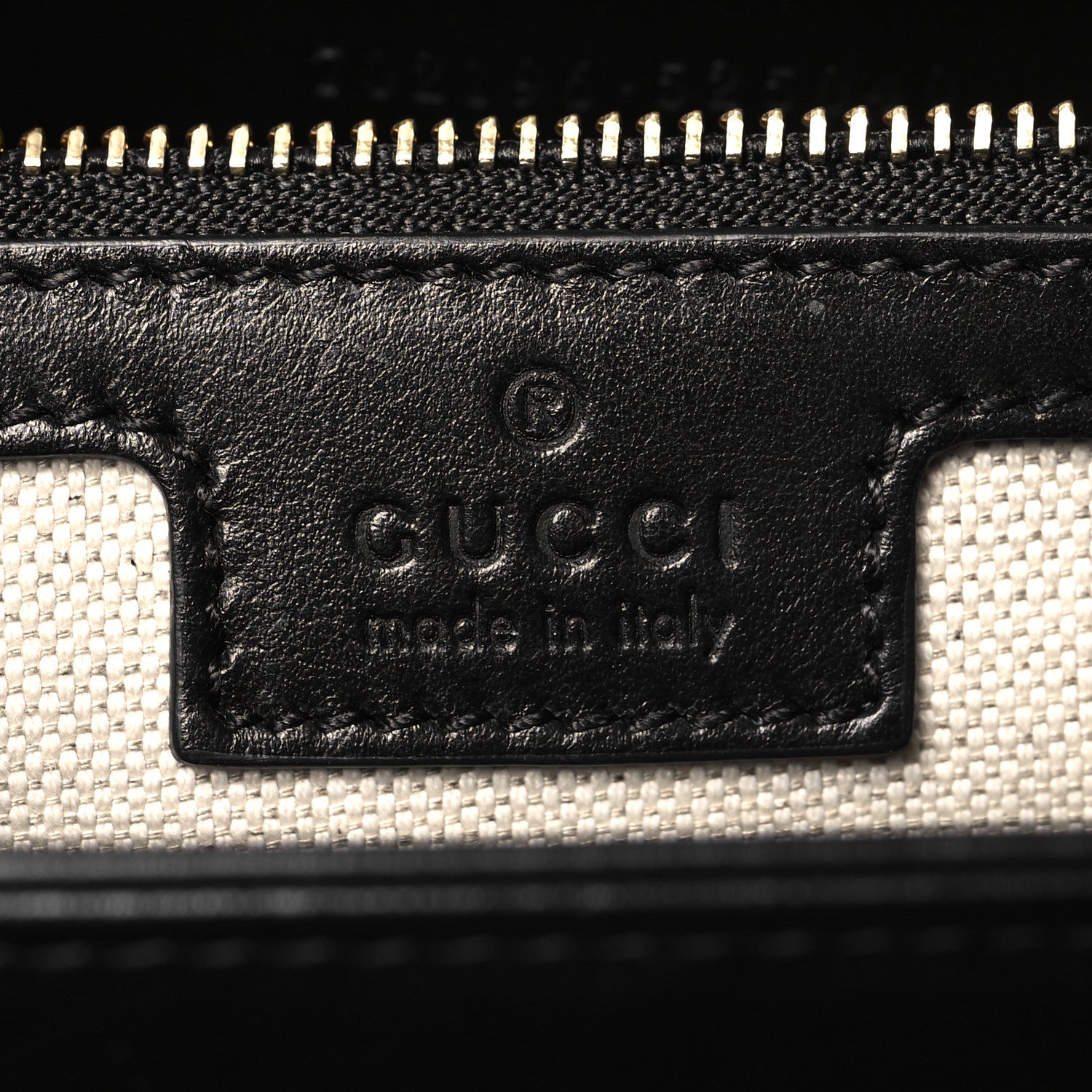 Gucci Calfskin GG Matelasse Large Slim Chain Shoulder Bag Black Natural 6 of 12