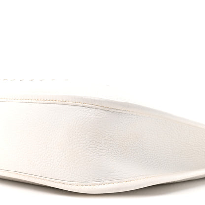 Hermes Taurillon Clemence Amazone Evelyne II PM White 9 of 11