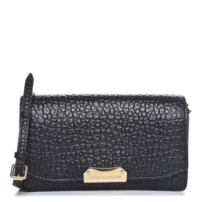 Burberry Signature Grain Small Madison Chain Clutch Black 1 of 6