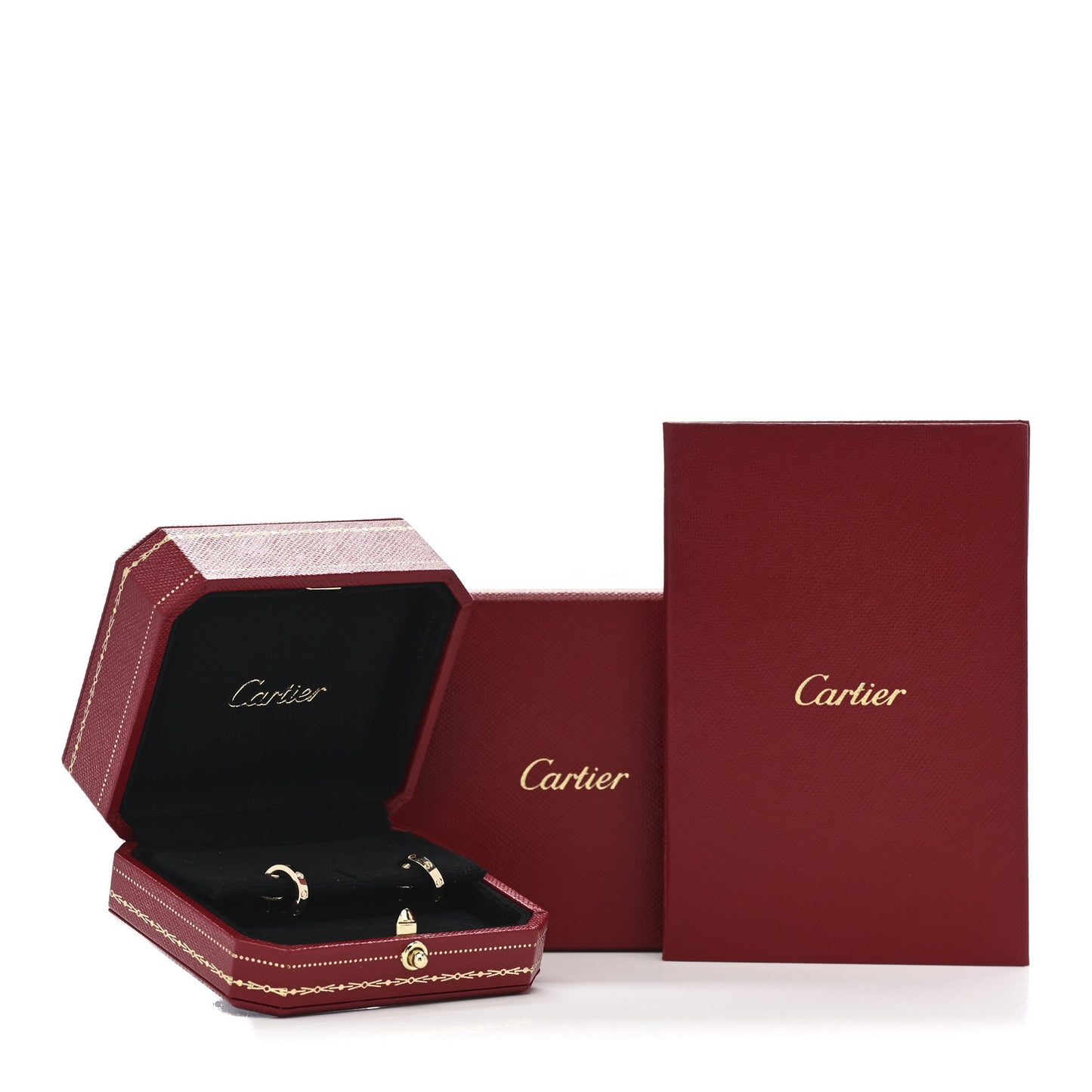 18K Yellow Gold Small LOVE Hoop Earrings