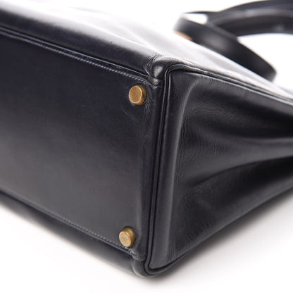 Hermes Box Kelly Retourne 32 Indigo 36 of 44