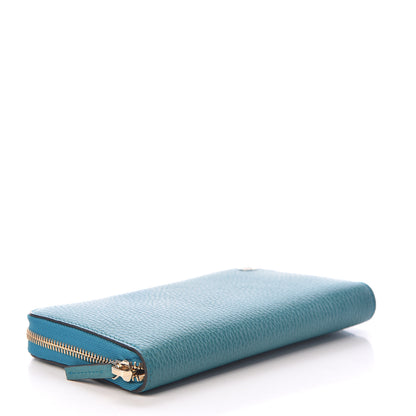 Gucci Dollar Calfskin GG Zip Around Wallet Deep Cobalt 4 of 8